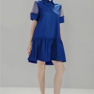 Elegant Blue Women's Dress